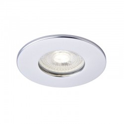 62338-001 IP65 Silver Recessed Downlight Ø 8.5 cm