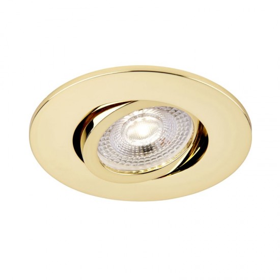 62319-001 Adjustable Brass Recessed Downlight Ø 9.2 cm