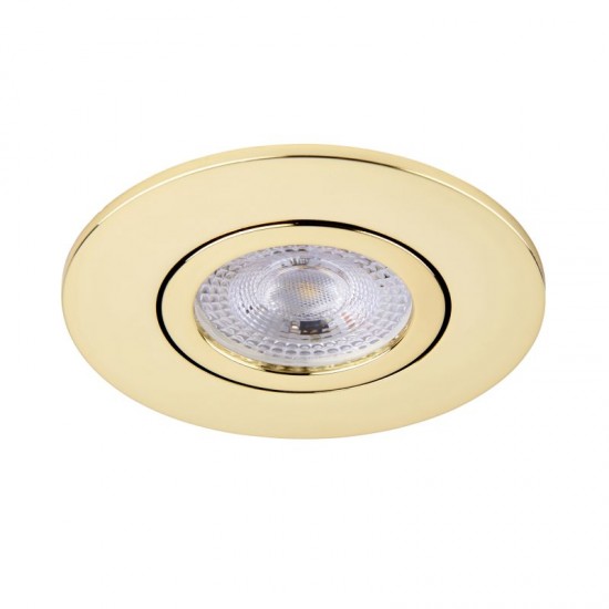 62319-001 Adjustable Brass Recessed Downlight Ø 9.2 cm