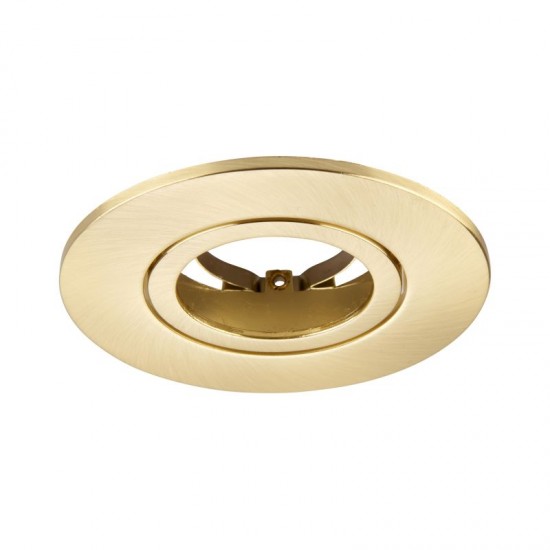 62320-001 Adjustable Satin Brass Recessed Downlight Ø 9.2 cm