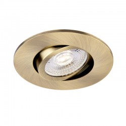 62321-001 Adjustable Antique Brass Recessed Downlight Ø 9.2 cm