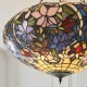 78857-001 Satin Black 3 Light Pendant with Tiffany Glass