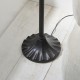 78870-001 Satin Black 2 Light Floor Lamp with Tiffany Glass