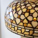 78870-001 Satin Black 2 Light Floor Lamp with Tiffany Glass