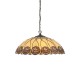 78874-001 Satin Black 3 Light Pendant with Tiffany Glass