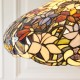78882-001 Satin Black 3 Light Pendant with Tiffany Glass