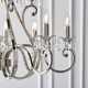 51033-001 Polished Nickel 12 Light Chandelier with Crystal