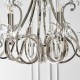 51033-001 Polished Nickel 12 Light Chandelier with Crystal