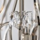 51033-001 Polished Nickel 12 Light Chandelier with Crystal