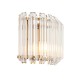 78746-001 Brushed Aged Brass Wall Lamp with Clear Glass Rods