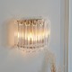 78746-001 Brushed Aged Brass Wall Lamp with Clear Glass Rods