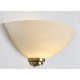 1190-001 Antique Brass Wall Lamp with White Glass