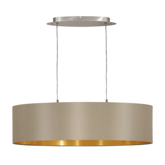 30970-002 Nickel over Island Fitting with Taupe & Gold Shade
