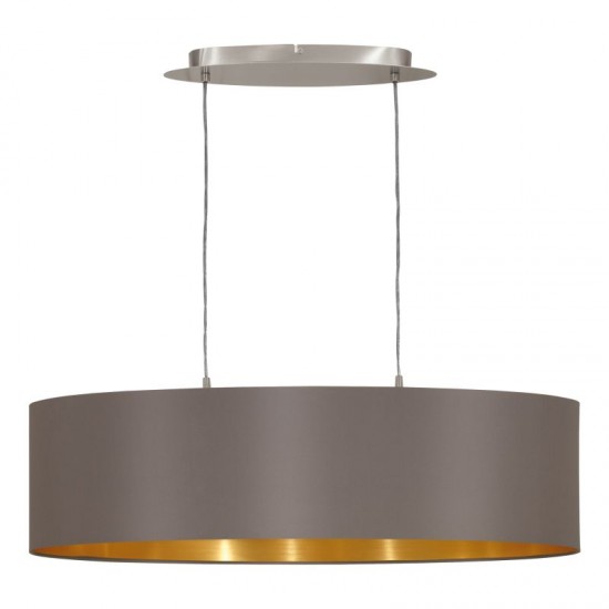 30971-002 Nickel over Island Fitting with Cappucino & Gold Shade