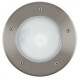 3305-002 White & Stainless Steel Ground Recessed Light