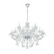 19040-002 Crystal with Chrome 18 Light Chandelier 19040-002 Crystal with Chrome 18 Light Chandelier