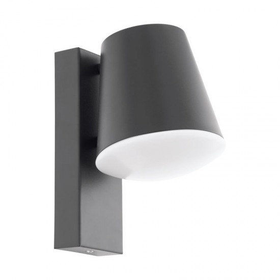 41961-002 Outdoor Anthracite Wall Lamp with White Diffuser