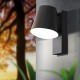 41961-002 Outdoor Anthracite Wall Lamp with White Diffuser