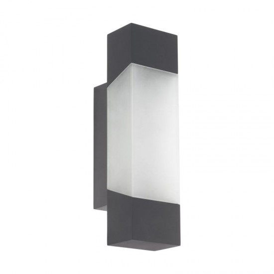 41971-002 Anthracite LED Wall Lamp with White Diffuser