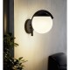 59390-002 Outdoor White & Black Wall Lamp