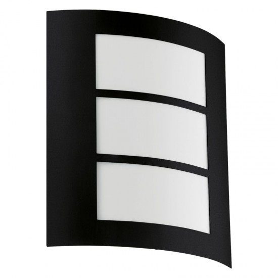 62068-002 Outdoor White & Black Wall Lamp