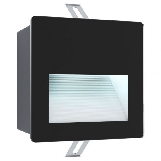 62074-002 LED Black Square Recessed Brick Light