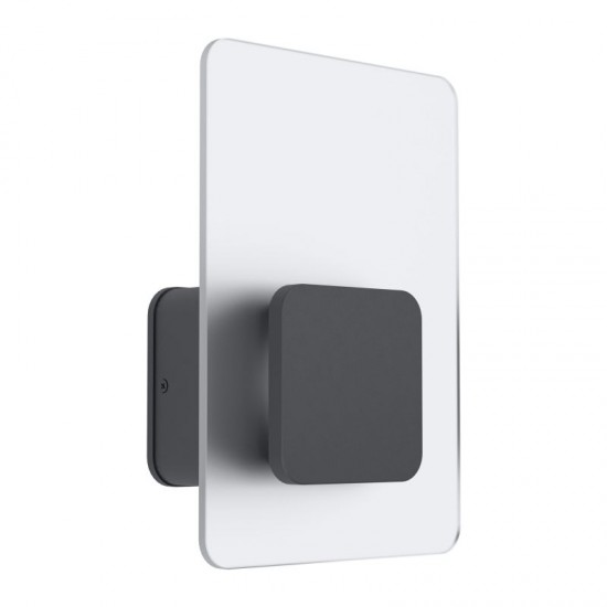 62084-002 LED White Satin Glass & Anthracite Wall Lamp 62084-002 LED White Satin Glass & Anthracite Wall Lamp