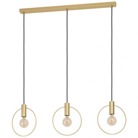 64159-002 Brushed Brass 3 Light over Island Fitting