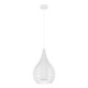 70949-002 White Pendant with Satin Opal Glass