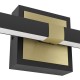 72974-002 Black & Brass LED Wall Lamp IP44