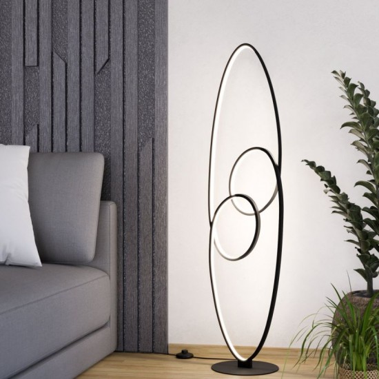 72970-002 Black LED Floor Lamp