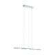 31114-002 LED Clear Diffuser & Chrome 4 Light over Island Fitting