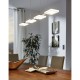 31114-002 LED Clear Diffuser & Chrome 4 Light over Island Fitting