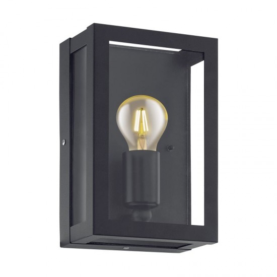 40799-002 Outdoor Black Lantern Wall Lamp