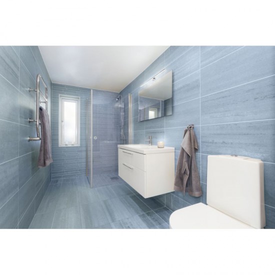 87809-002 Bathroom White & Chrome over Mirror LED Wall Lamp