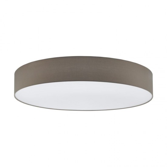 52783-002 Taupe 7 Light Flush with White Diffuser