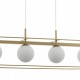 52913-002 Champagne 4 Light over Island Fitting with Opal Glasses
