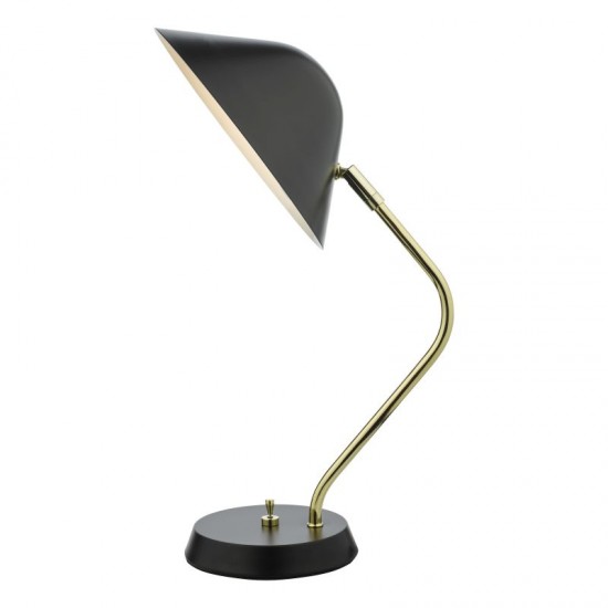 52322-003 Satin Black & Gold Desk Lamp
