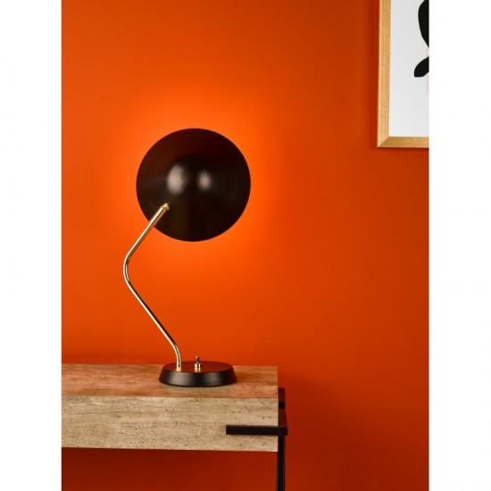 52322-003 Satin Black & Gold Desk Lamp