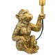 52366-003 Gold Monkey Table Lamp with Black Shade