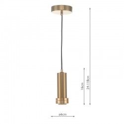 59097-003 Matt Bronze Suspension E27 59097-003 Matt Bronze Suspension E27