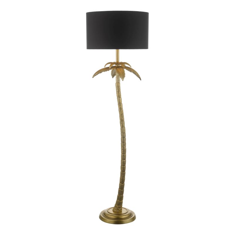 Palm Brass Finish Floor Lamp + Reviews
