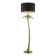 61650-003 Antique Gold Palm Tree Floor Lamp with Black Shade