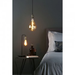 63624-004 Black & Antique Brass Table Lamp