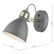 63697-003 Grey & Chrome Wall Lamp
