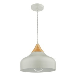 63700-003 Grey Pendant with Wooden 63700-003 Grey Pendant with Wooden