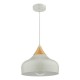 63700-003 Grey Pendant with Wooden
