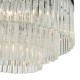 63702-003 Chrome 5 Light Chandelier with Clear Glass Rods 63702-003 Chrome 5 Light Chandelier with Clear Glass Rods