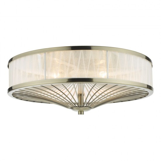 ribbon semi flush ceiling light