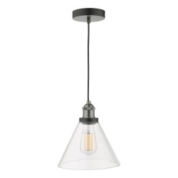 63713-003 Antique Nickel Pendant with Clear Glass 63713-003 Antique Nickel Pendant with Clear Glass